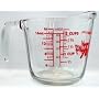 Anchor Hocking Fire-King Liquid Measuring Cup - 2 cup - Glass - Open Handle