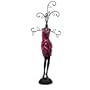 Pink Sequined Mannequin Jewelry Holder - 17" Tall