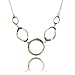 Sterling Silver Marcasite Matte 2-Tone Organic title=