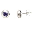14K White Gold Tanzanite Earrings