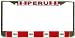 Peru Peruvian Flag Chrome Metal License Plate Frame Holder