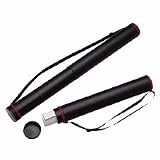 Telescoping Document Tube,w/Strap,Adjustable 43,3 Dia,BK