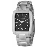 Fossil Mens Metal Dress Watch - Black Dial by Fossil