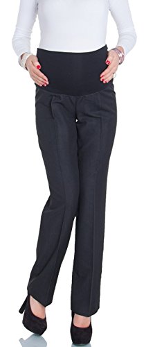 Happy Mama Women's Maternity Smart Tailored Work Office Over-bump Trousers. 246p