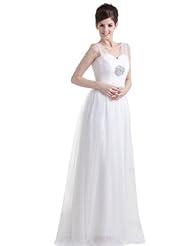 Satin/Tulle Sheer Wedding Dress 