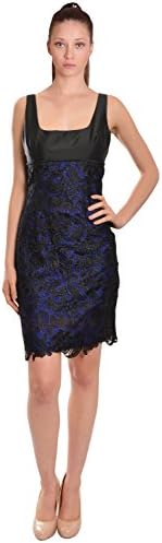 ML Monique Lhuillier Sleeveless Lace Overlay Cocktail Evening Dress