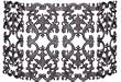 4 Fold Bronze Cast Aluminum Fireplace Screen