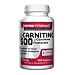L-Carnitine is an amino acid found in high concentrations in human heart and liver tissue, where it participates in metabolizing fatty acids into energy by the mitochondria. L-Carnitine also facilitates the metabolism of carbohydrates and enhances the rate of oxidative phosphorylationL-Carnitine works synergistically with CO-Q10, an antioxidant and energy co-factor that is found in the inner membrane of the mitochondria. L-Carnipure® L-Carnitine is manufactured by Lonza, the industry leader, offering the finest L-Carnitine in the world. The Inside Scoop: Carnitine is an important co-factor for energy production from fats. Nutrition Facts: Serving Size (cap) 1 Servings Per 100 L-Carnitine 500mg Ingredient Details: Cellulose, magnesium stearate and silicon dioxide. Capsule consists of gelatin. Suggested Use: Take 1 to 4 capsules per day, or as directed by your qualified health consultant. Keep tightly closed and away from moisture. Do not refrigerate. Warnings: Contains no common allergen . These statements have not been evaluated by the Food and Drug Administration (FDA). This product is not intended to diagnose, treat, cure or prevent any disease.
