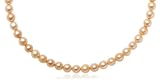 Peach Freshwater Cultured Pearl 6.5-7mm Coil Choker Necklace,17