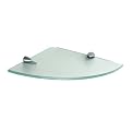 Corner Shelf Kit - Frosted/ Silvertone (10")