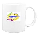 Mug with dolphin, whale, mammal, animal