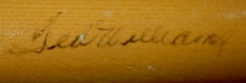 Ted Williams Autographed Game Model LVS Bat