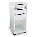 TrippNT 51726 High Density Polyethylene/ABS MRI Core SP Space Saving Storage Lab Cart with 2-3/8" Rubber Caster, 15" Width x 33-1/2" Height x 19-1/4" Depth
