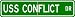 USS CONFLICT MSO 426 Street Sign - Navy Ship Gift Sailo