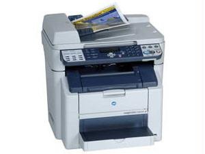 Konica Minolta magicolor 2590 MF - Multifunction ( fax / copier / printer / scanner ) - color - laser - copying (up to): 20 ppm (mono) / 5 ppm (color) - printing (up to): 20 ppm (mono) / 5 ppm (color) - 200 sheets - 33.6 Kbps - Hi-Speed USB, 10/100 Base-TX