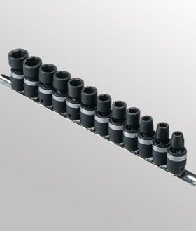 Genius TG-312M 12 Piece 3/8 Dr. Metric Swivel Impact Socket Set