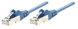 Intellinet Cat5e geschirmt Netzwerk Patchkabel (F/UTP, RJ-45 Stecker / RJ-45 Stecker) 20,0 m blau