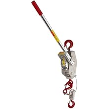 Lug-All 3000-30 Medium Frame Cable Ratchet Winch Pulley Hoist, 1-1/2 ton Capacity, 15' / 30' Lifting Height