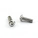 Owfeel Pack of 50pcs M5*16MM Button Head Hex Socket Cap Screws 304 stainless steel bolts