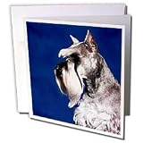 Dogs Schnauzer - Schnauzer - Greeting Cards-12 Greeting Cards with envelopes