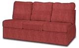 Quasar Red Armless LB Couch