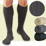 ACTIVA MENS MICROFIBER DRESS SOCKS CHRONIC LEG RELIEF BLACK LARGE
