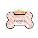 Pet Studio Royalty Princess Bone Shaped Dog Bowl 6 Small