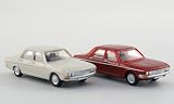 Audi 100 L, dark-red + white, set of 2, Model Car, Ready-made, Herpa Magic 1:87