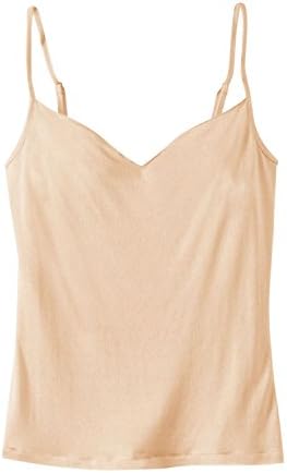 WinterSilks Women's Washable Filament Silk V-Neck Camisole - L Latte