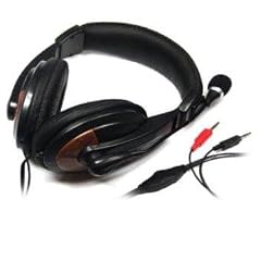 XXL Stereo PC Headset Kopfh�rer Mikrofon VoIP Skype - gepolstert -