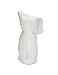 Chiffon/Silk Short One Shoulder Lace  Dress