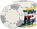 50 Premium Quality Clay Composite Triple Crown 11.5 gram Poker Chips, Choose from 9 colors