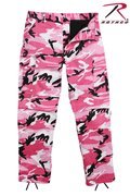 ROTHCO PINK CAMO B.D.U. PANTS - Poly Cotton Twill Material - Size S