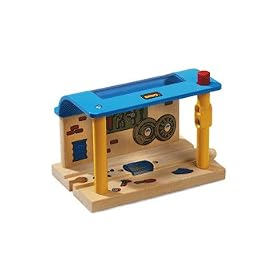 BRIO 33765 Wooden Railway System: Smart Track Repair Shed