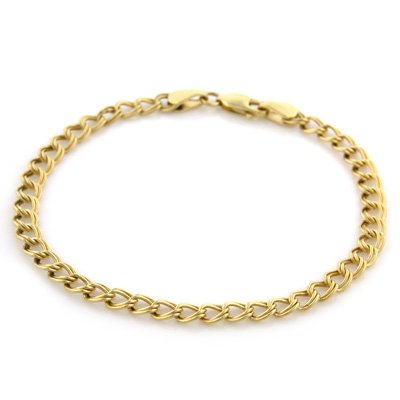 10K Yellow Gold Charm Bracelet 7''