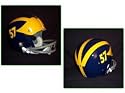 Michigan Wolverines 1957-68 Authentic Vintage Full Size Helmet