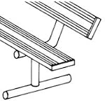 8' PORTABLE BENCH WITH BACK