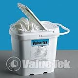 Value-Tek Pre-Saturated Wipers - Wiper 90% ethanol/10% DI H2O, laundered polyester, knife edge, 9x9, 150/pail