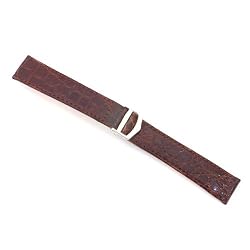 Brown Genuine Crocodile Strap 18mm