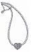 Western Bridal Pearl Necklace with Heart Charm