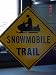 Snowmobile Trail Sign