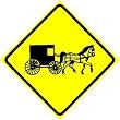 AMISH CROSSING horse buggy religious NEW sign