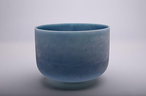 Frosted C Root Chakra Sapphire Fusion Quartz Crystal Singing Bowl 12"