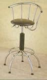 Black And Chrome Plated Bar Stools