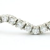 14K White Gold Diamond Bracelet -- 5.00 Ct. SI2-SI3 G/H