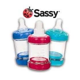Sassy: Baby Food Nursers 4oz - 2pk Choose Your Own Color