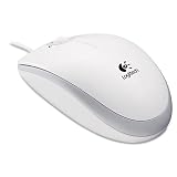 Logitech M110 2-Button Scroll Optical Mouse Usb/Ps2 White Wired 6 Ft Cable Easy Setup