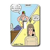 Londons Times Funny Computer Cartoons - TYPICAL TECHIE HELP DEPARTMENTS - Light Switch Covers - single toggle switch