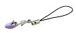 Cell Phone Charm - C7 - Strap Style - Mule Slipper ~ Purple