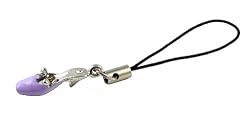 Cell Phone Charm - C7 - Strap Style - Mule Slipper ~ Purple